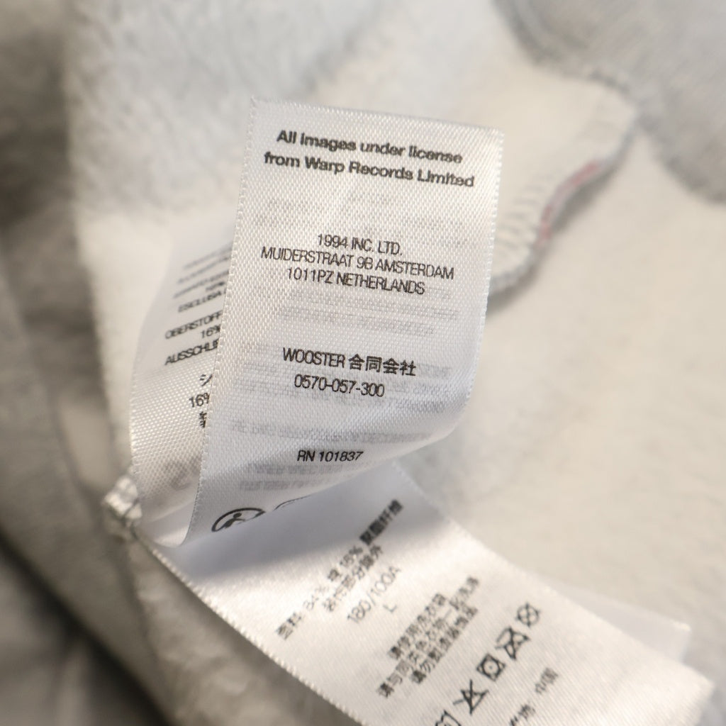 SUPREME(シュプリーム) 25SS ×APHEX TWIN Zip Up Hooded Sweatshirt エイフェックスツイン 両面プリント ジップアップフーデッドスウェットシャツ パーカー グレー