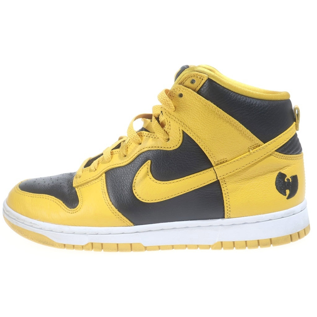 NIKE(ナイキ) ×WU-TANG CLAN DUNK HIGH RETRO PRM BLACK AND POLLEN ウータンクラン ダンク レトロ ハイカットスニーカー イエロー/ブラック US9.5/27.5cm HJ4320-001