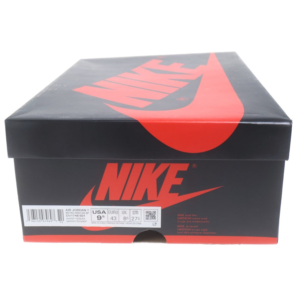 NIKE(ナイキ) AIR JORDAN 1 RETRO HIGH OG NEXT CHAPTER エアジョーダン1 レトロ ネクストチャプター ハイカットスニーカー レッド/ホワイト US9.5/27.5cm DV1748-601
