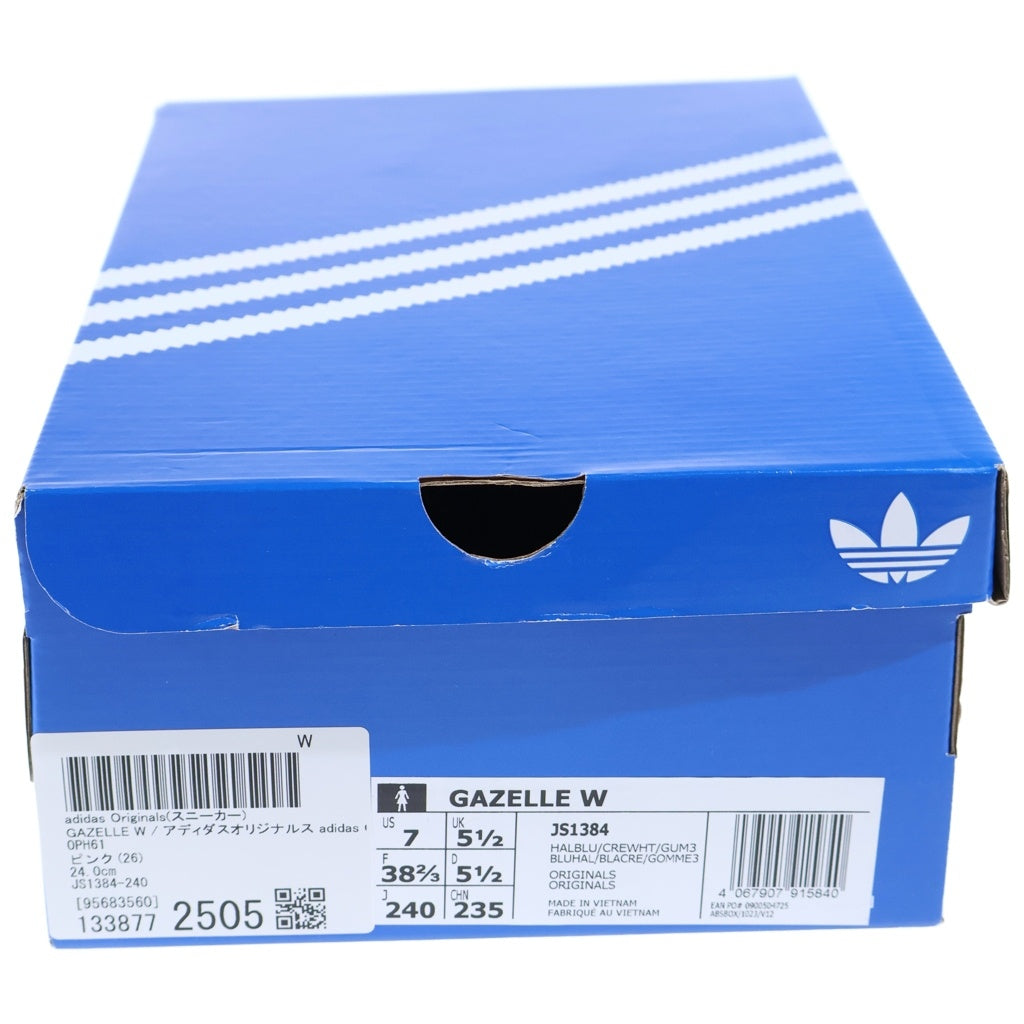 adidas(アディダス) WMSN GAZELLE ガゼル スウェード ローカットスニーカー ピンク レディース US7/24cm JS1384