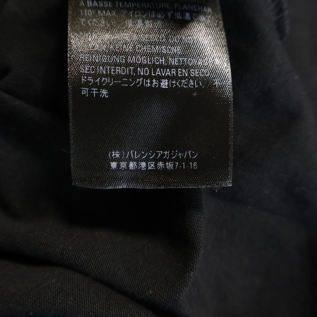 BALENCIAGA(バレンシアガ) ロゴプリント クルーネック半袖Tシャツ カットソー レディース ブラック 556107 TYK28