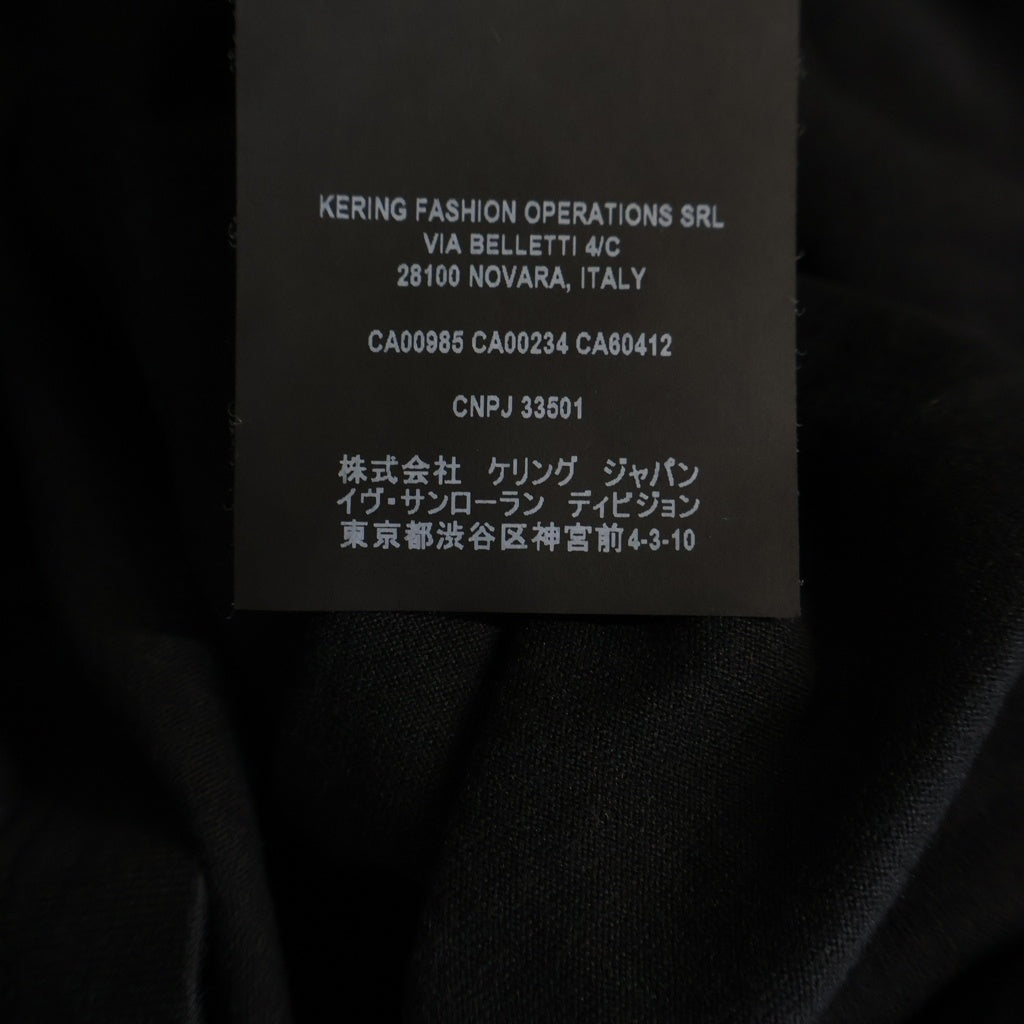 SAINT LAURENT PARIS(サンローランパリ) ロゴプリント クルーネック半袖Tシャツ カットソー ブラック 460876 YB2DQ