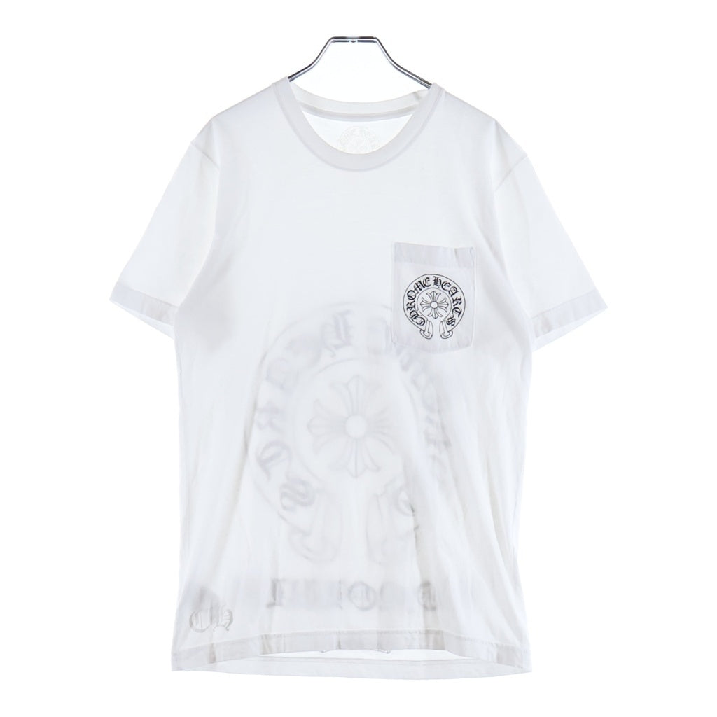 CHROME HEARTS(クロムハーツ) HONOLULU LIMITED HORSESHOE TEE ホノルル限定 リミテッド ホースシュープリント クルーネック半袖Tシャツ カットソー ホワイト