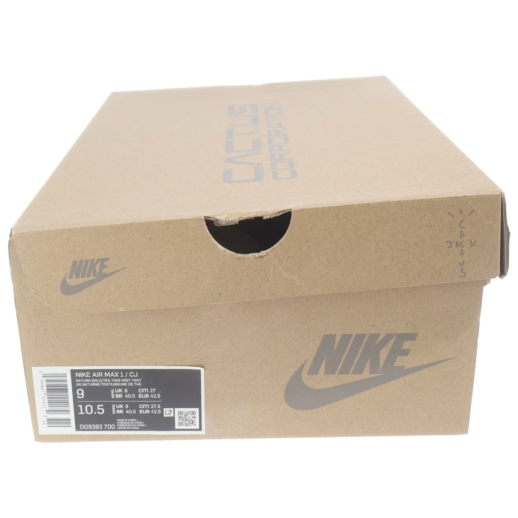 NIKE(ナイキ) ×TRAVIS SCOTT AIR MAX 1 CACTUS GOLD トラヴィススコット エアマックス1 カクタスゴールド ローカットスニーカー イエロー US9/27.0cm DO9392-700
