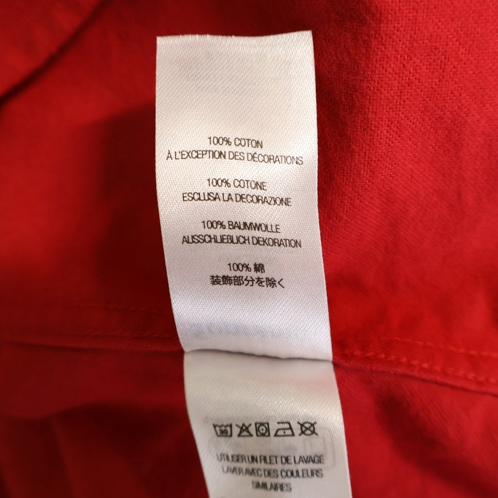 SUPREME(シュプリーム) 25AW Loose Fit Flannel Oxford Shirt ルーズフィット フランネル オックスフォード ボタンダウン 長袖シャツ レッド