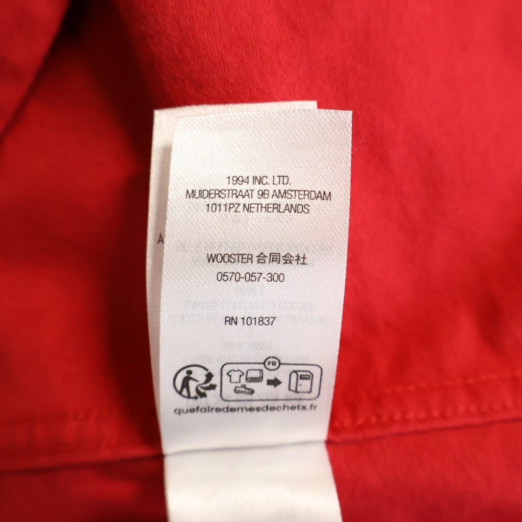 SUPREME(シュプリーム) 25AW Loose Fit Flannel Oxford Shirt ルーズフィット フランネル オックスフォード ボタンダウン 長袖シャツ レッド