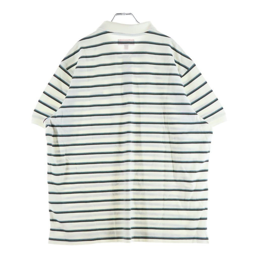 SUPREME(シュプリーム) 26SS Washed Stripe Polo ウォッシュド ストライプ 半袖ポロシャツ ホワイト