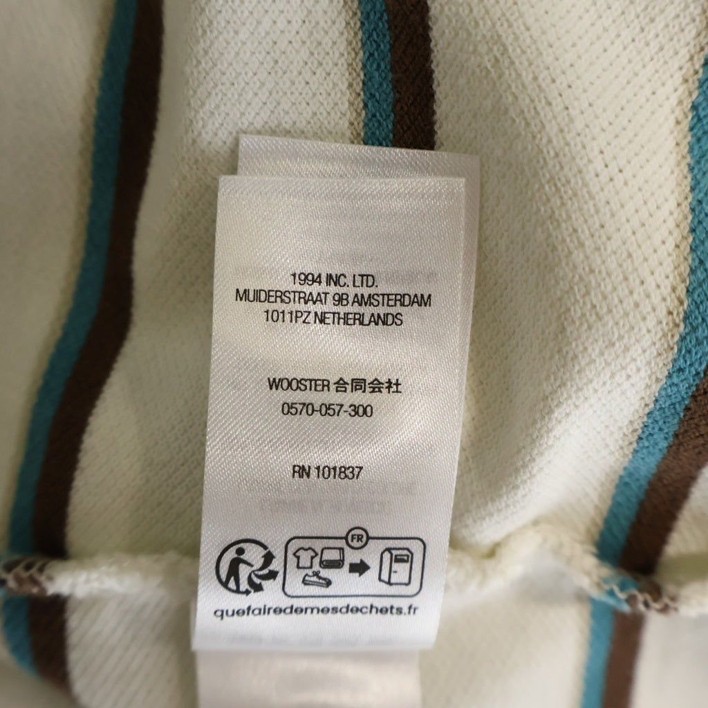 SUPREME(シュプリーム) 26SS Washed Stripe Polo ウォッシュド ストライプ 半袖ポロシャツ ホワイト