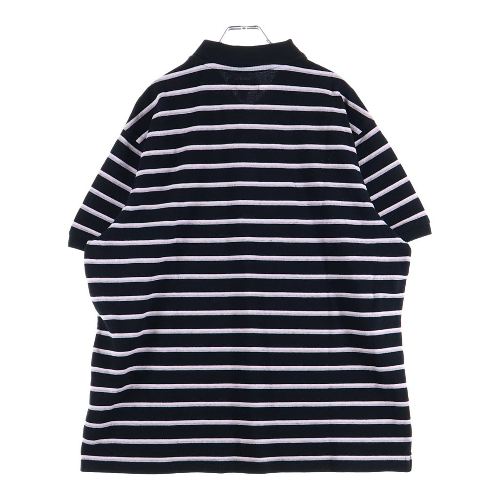 SUPREME(シュプリーム) 26SS Washed Stripe Polo ウォッシュド ストライプ 半袖ポロシャツ ブラック