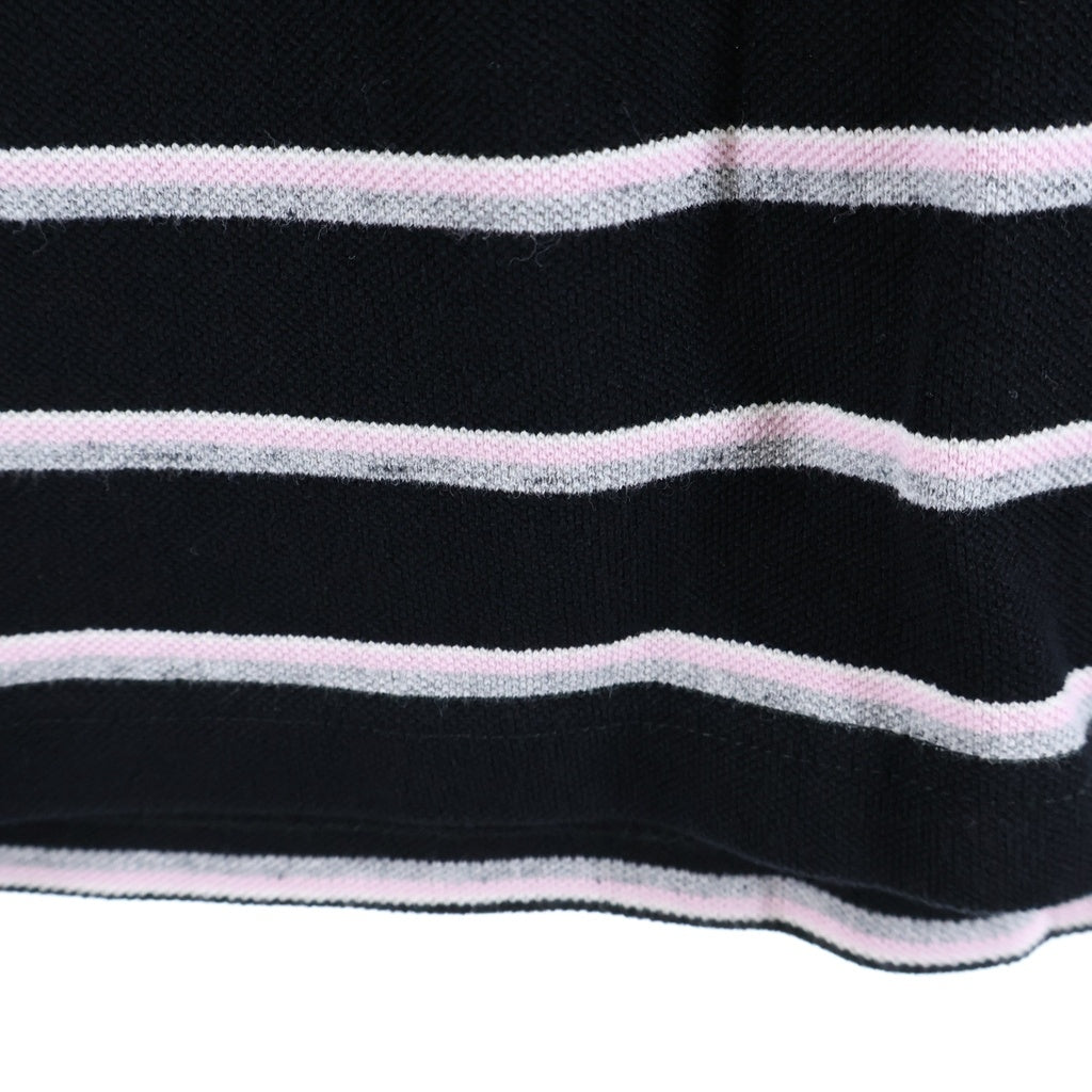 SUPREME(シュプリーム) 26SS Washed Stripe Polo ウォッシュド ストライプ 半袖ポロシャツ ブラック
