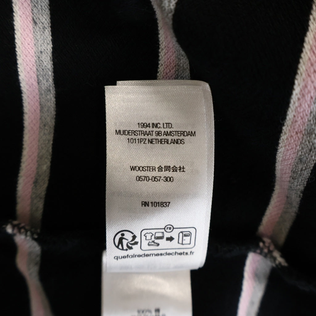 SUPREME(シュプリーム) 26SS Washed Stripe Polo ウォッシュド ストライプ 半袖ポロシャツ ブラック