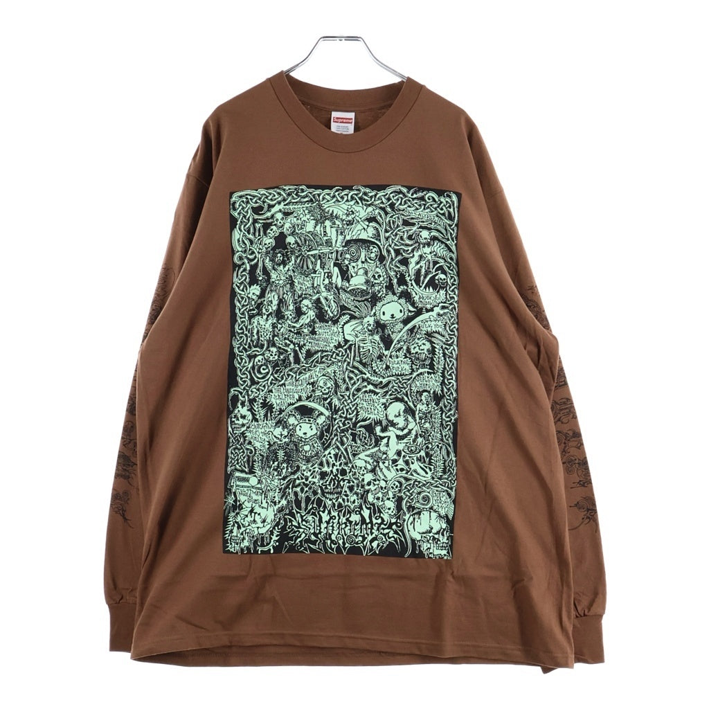 SUPREME(シュプリーム) 26SS Wombat L/S Tee ウォンバット クルーネック長袖Tシャツ カットソー ブラウン