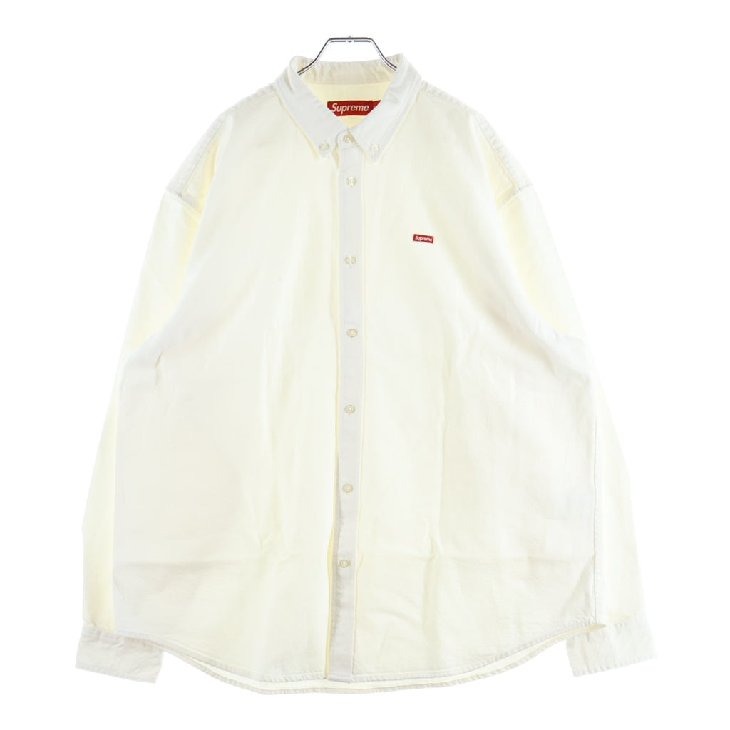 SUPREME(シュプリーム) 25SS Small Box Denim Shirt スモールボックスロゴ デニム長袖シャツ ホワイト