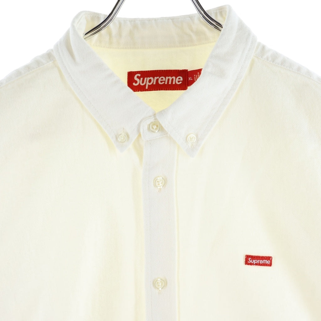 SUPREME(シュプリーム) 25SS Small Box Denim Shirt スモールボックスロゴ デニム長袖シャツ ホワイト