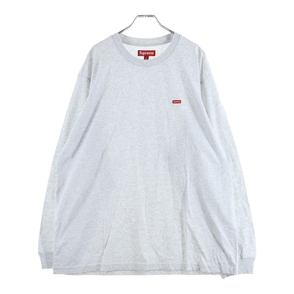 SUPREME(シュプリーム) 25AW Small Box L/S Tee スモールボックスロゴ クルーネック長袖Tシャツ カットソー アッシュグレー