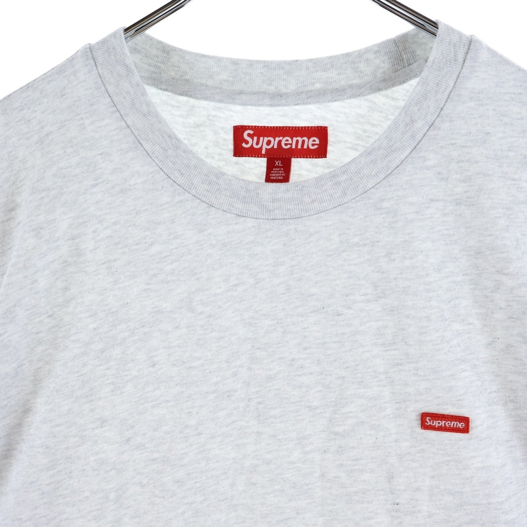 SUPREME(シュプリーム) 25AW Small Box L/S Tee スモールボックスロゴ クルーネック長袖Tシャツ カットソー アッシュグレー