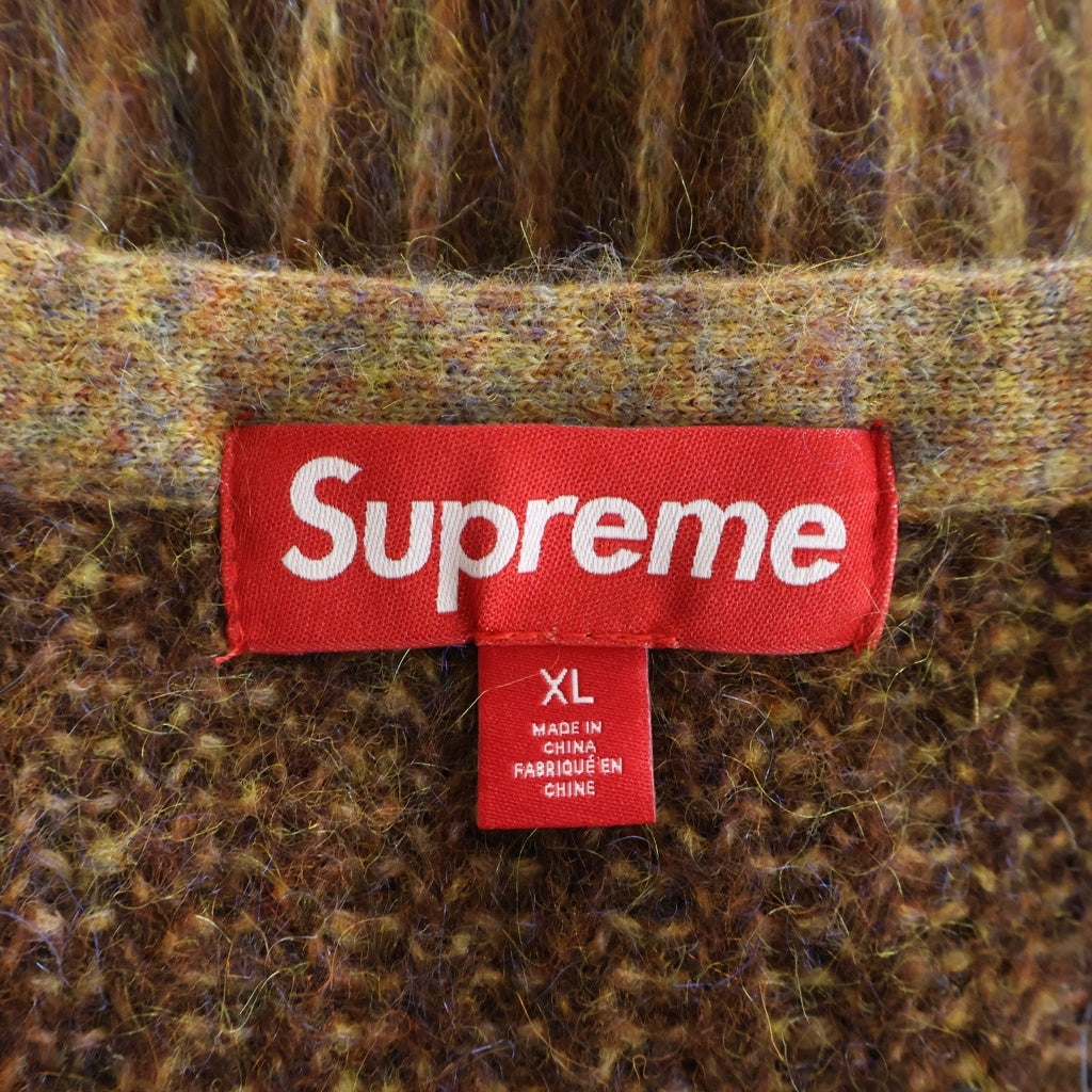 SUPREME(シュプリーム) 25SS 2-Tone Mohair Cardigan 2トーン モヘアカーディガン セーター ブラウン