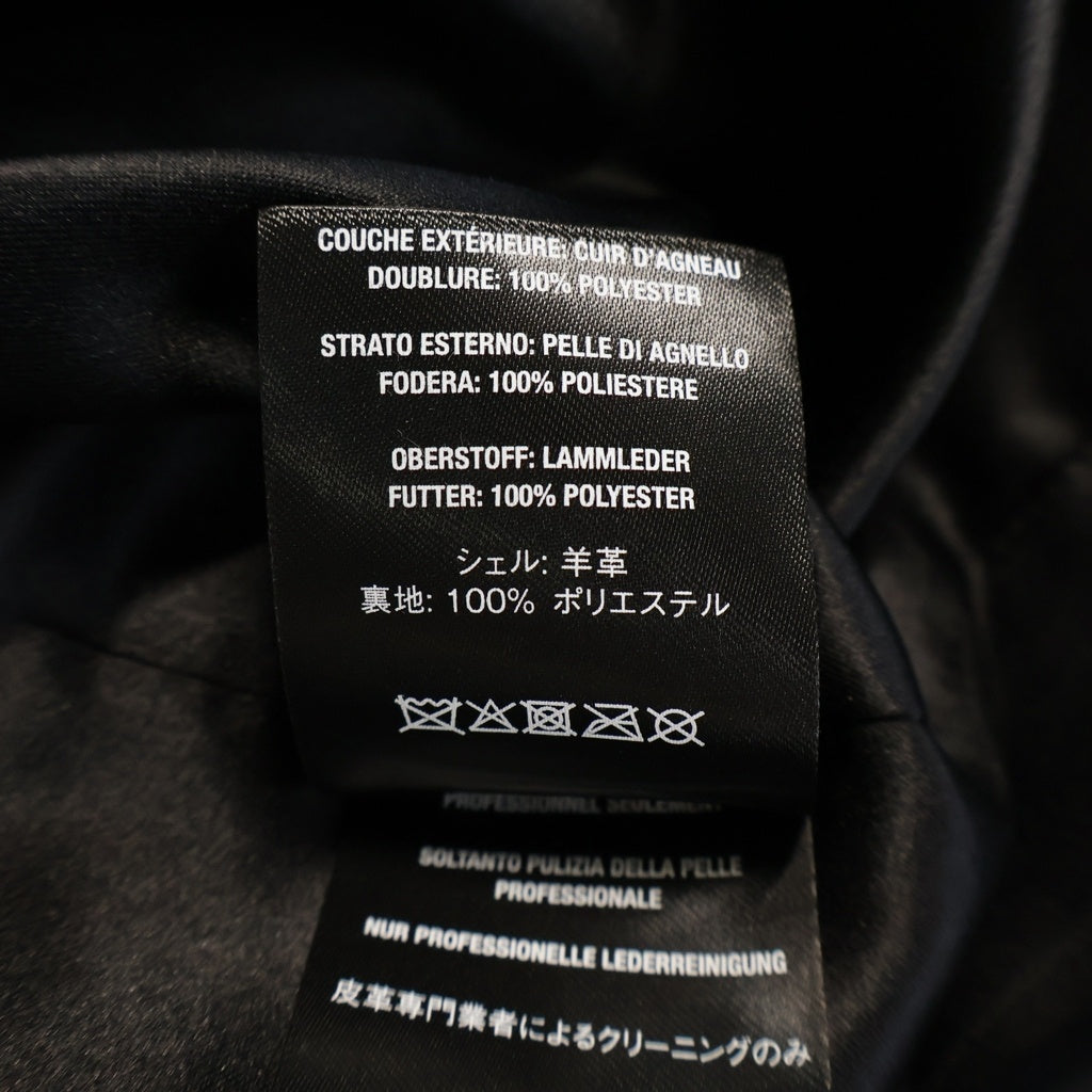 SUPREME(シュプリーム) 26SS ×Schott Leather Overcoat ショット ラムレザー コート ジャケット ブラック