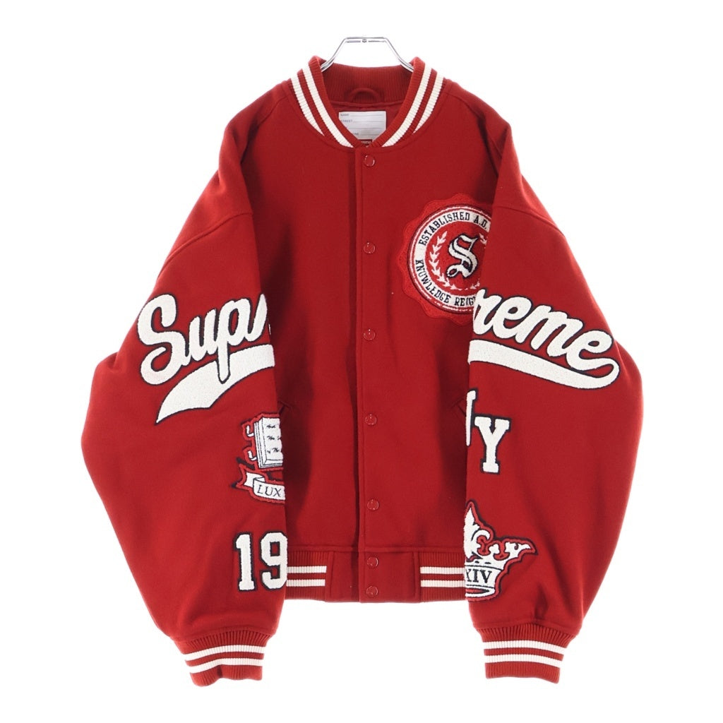 SUPREME(シュプリーム) 24AW Veritas Varsity Jacket ウール ヴェリタス バーシティージャケット レッド
