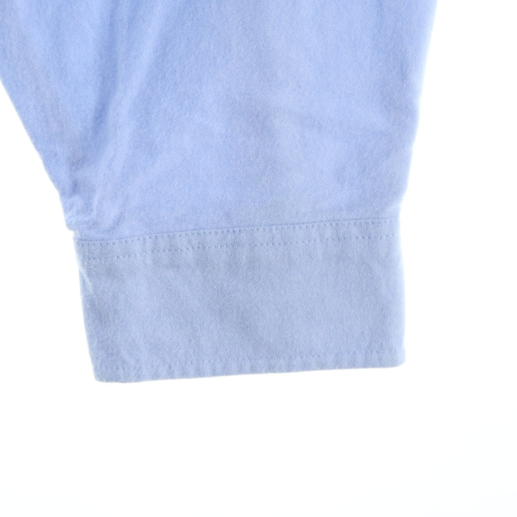 SUPREME(シュプリーム) 24SS Loose Fit Flannel Oxford Shirt クラウンロゴ ルーズフィット フランネル オックスフォード長袖シャツ ライトブルー