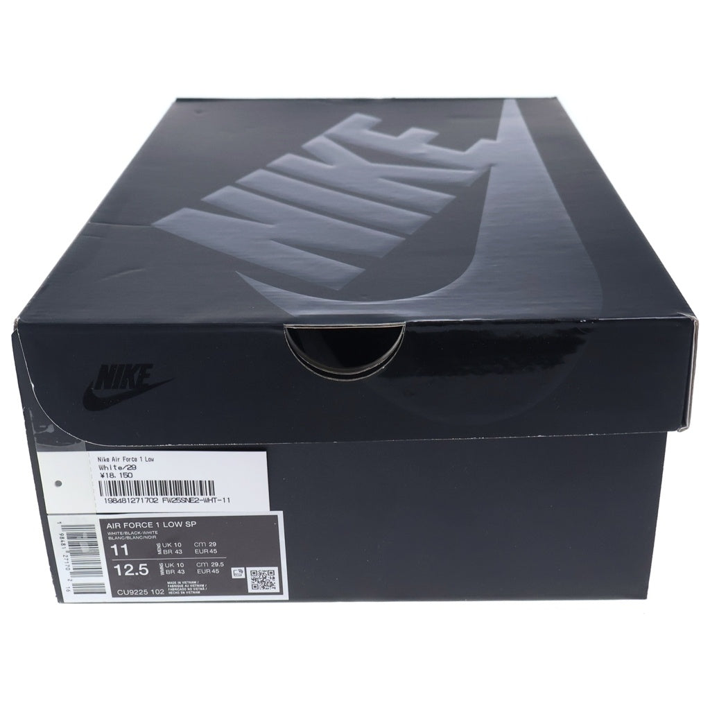 NIKE(ナイキ) ×SUPREME AIR FORCE 1 LOW シュプリーム エアフォース ローカットスニーカー ホワイト/ブラック US11/29cm CU9225-102