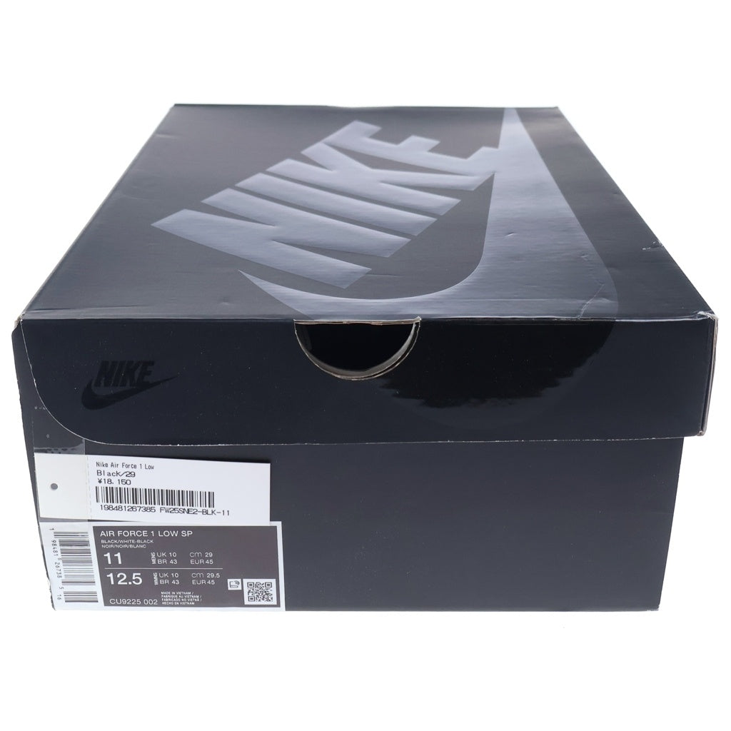 NIKE(ナイキ) ×SUPREME AIR FORCE 1 LOW シュプリーム エアフォース ローカットスニーカー ブラック/ホワイト US11/29cm CU9225-002
