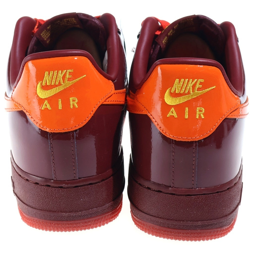 NIKE(ナイキ) AIR FORCE 1 LOW PATENT LEATHER DARK TEAM RED エアフォース パテントレザー ダークチームレッド ローカットスニーカー バーガンディー US11/29cm IO4489-601