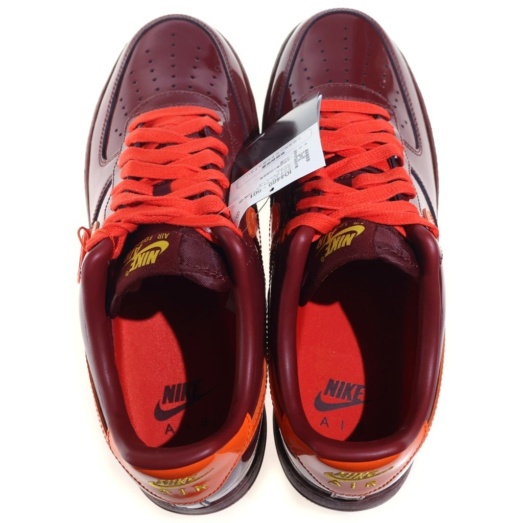 NIKE(ナイキ) AIR FORCE 1 LOW PATENT LEATHER DARK TEAM RED エアフォース パテントレザー ダークチームレッド ローカットスニーカー バーガンディー US11/29cm IO4489-601