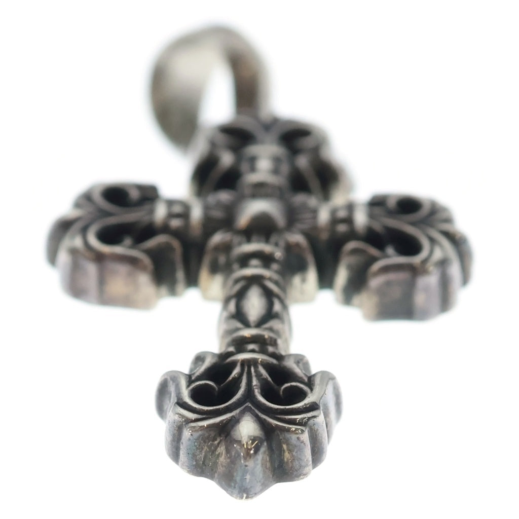 CHROME HEARTS(クロムハーツ) FILIG CROSS-XSM W BALE フィリグリークロスXSベイル wベイル ネックレストップ シルバー BCA262