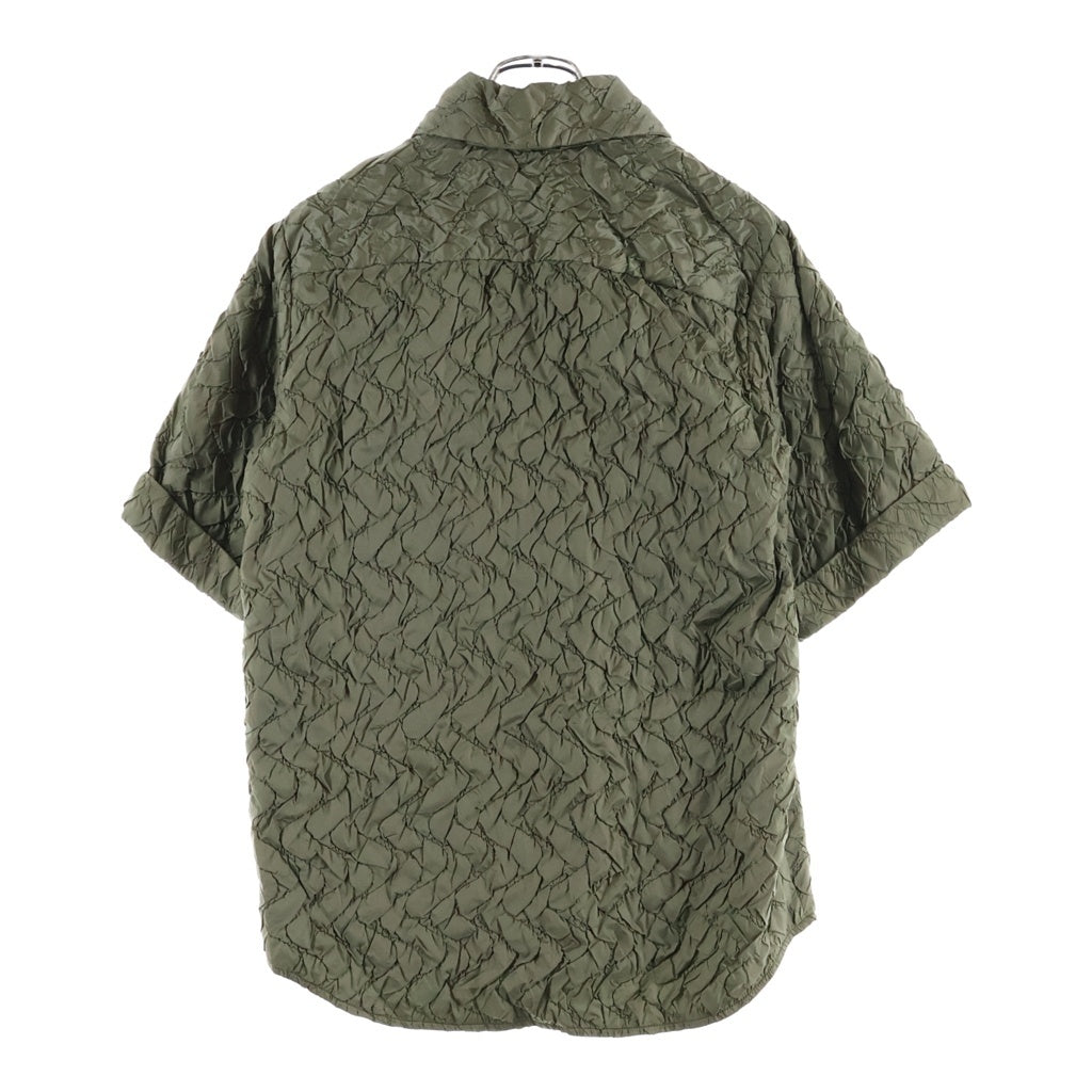 TOGA PULLA(トーガ プルラ) 24SS キルト ショートスリーブ 半袖シャツ グリーン レディース TP242-FJ230
