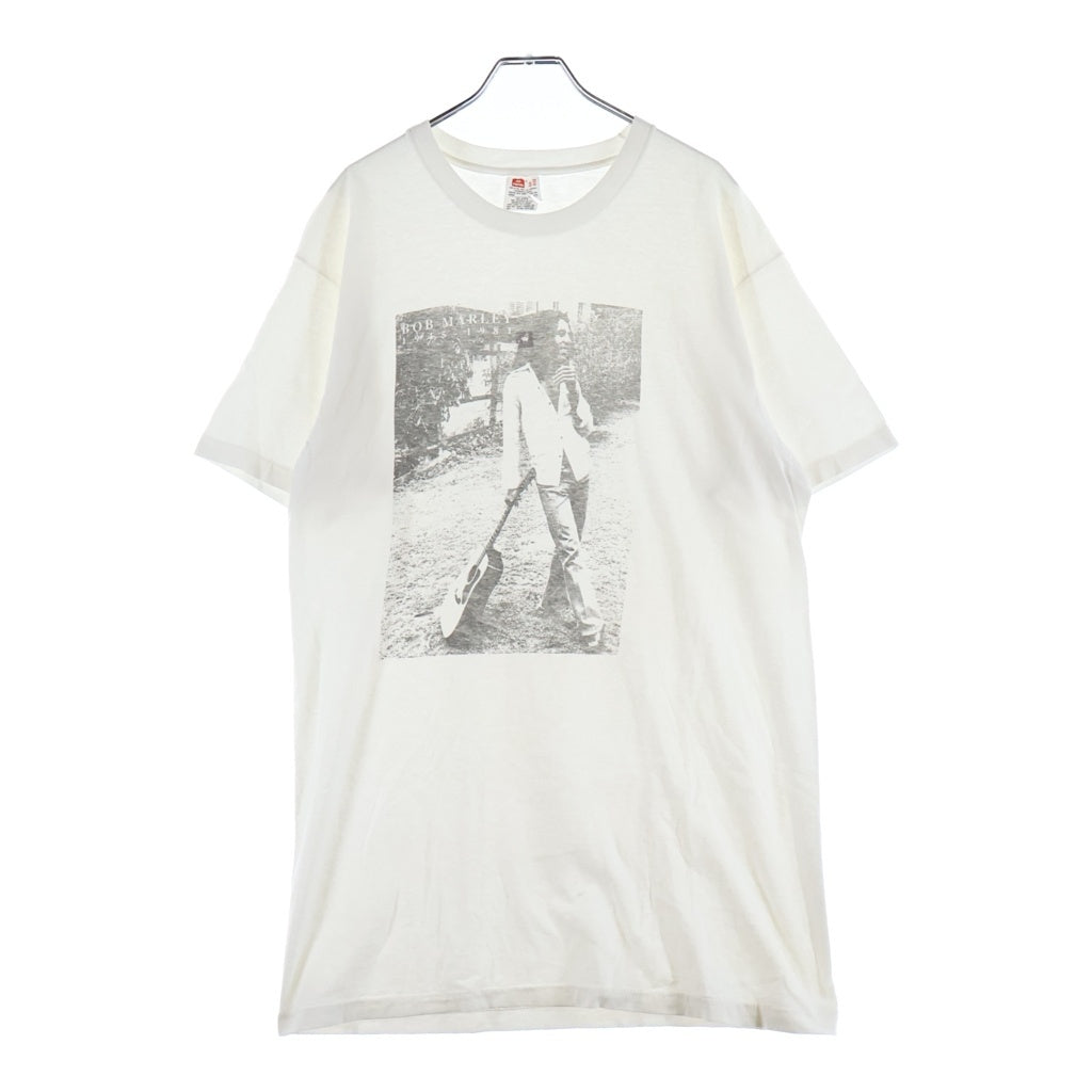 VINTAGE(ヴィンテージ) 90S VINTAGE HANES BOB MARLEY TEE ヴィンテージ ヘインズ ボブ マーリー プリント クルーネック 半袖Tシャツ カットソー ホワイト
