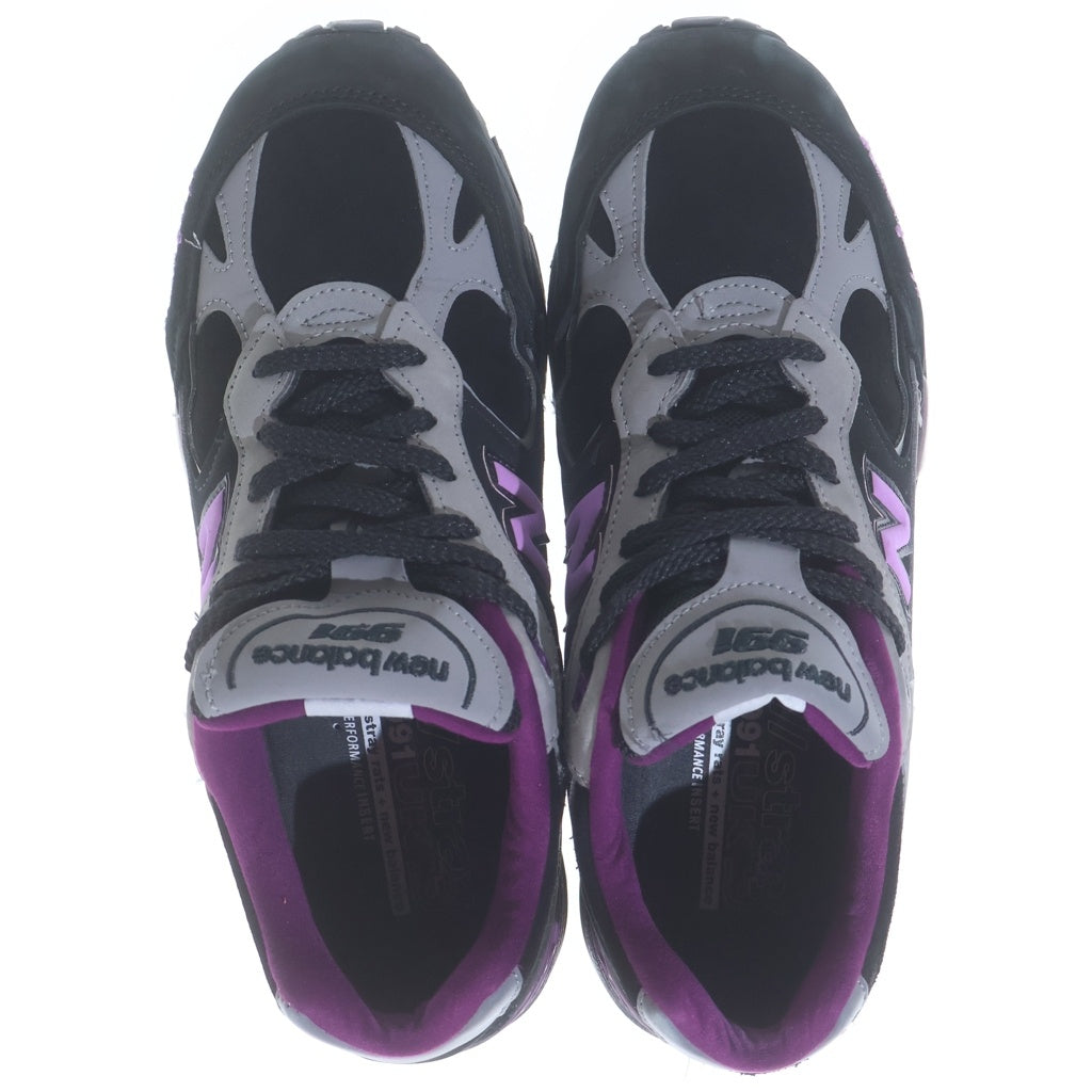 New Balance(ニューバランス) ×STRAY RATS 991 イングランド製 ストレイラッツ ローカットスニーカー ブラック/パープル US8.5/26.5cm M991SRP