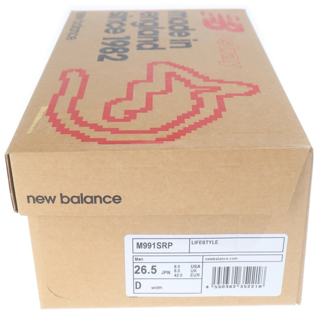 New Balance(ニューバランス) ×STRAY RATS 991 イングランド製 ストレイラッツ ローカットスニーカー ブラック/パープル US8.5/26.5cm M991SRP