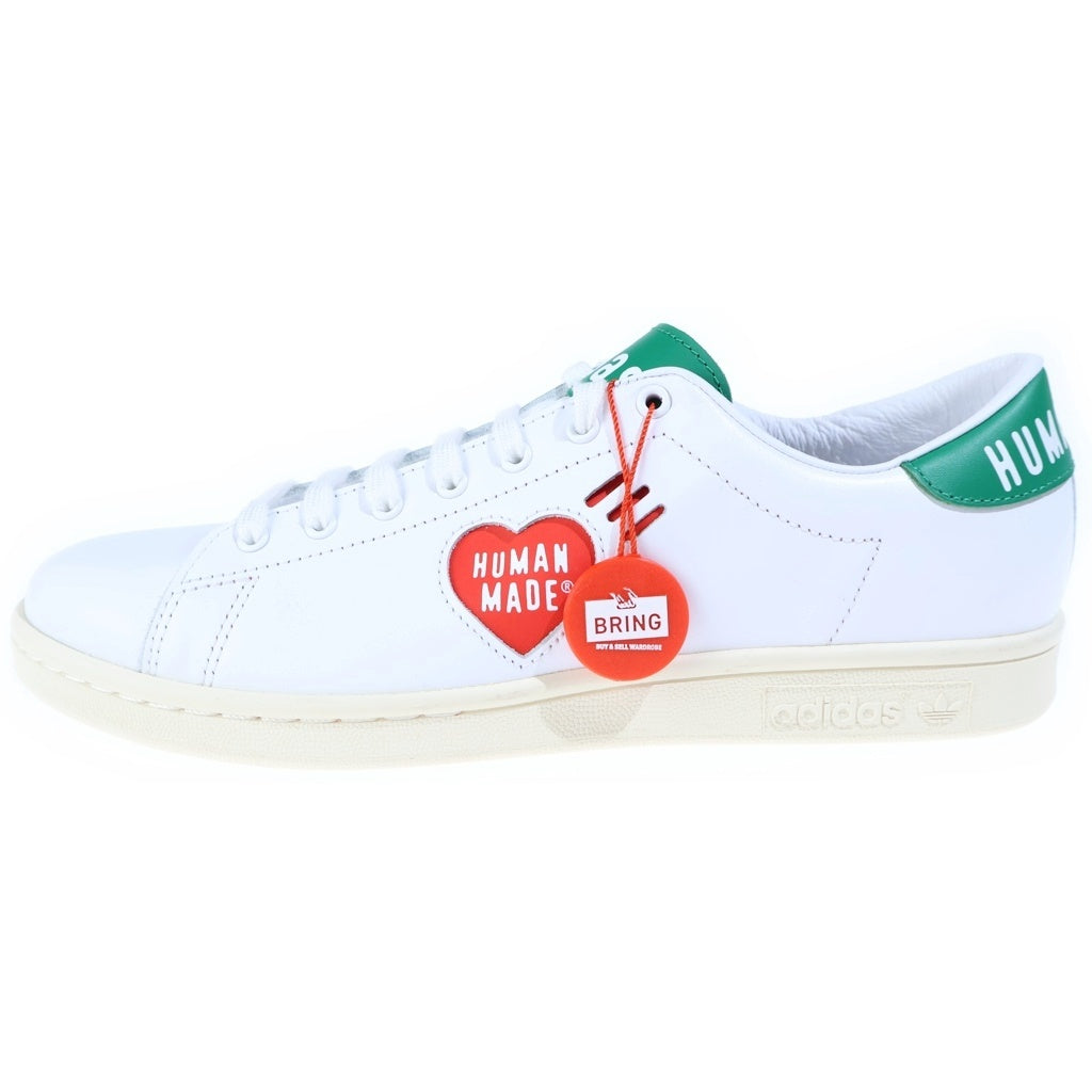 adidas(アディダス) ×HUMAN MADE SSTAN SMITH FOOTWEAR ヒューマンメイド スタンスミス ローカットスニーカー ホワイト/グリーン US8.5/26.5cm FY0734