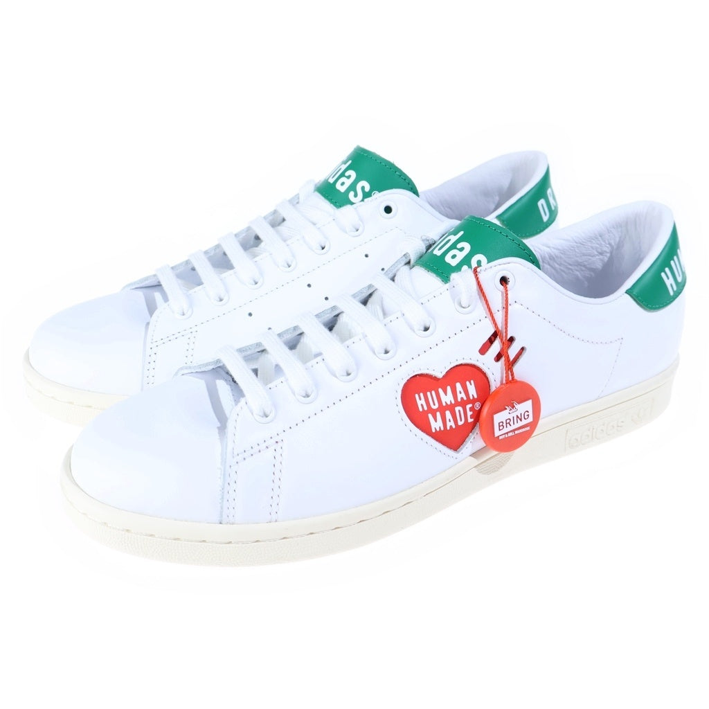 adidas(アディダス) ×HUMAN MADE SSTAN SMITH FOOTWEAR ヒューマンメイド スタンスミス ローカットスニーカー ホワイト/グリーン US8.5/26.5cm FY0734