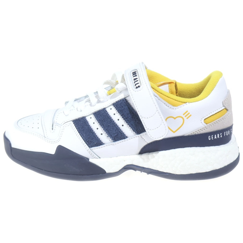 adidas(アディダス) ×HUMAN MADE CONSORTIUM FORUM LOW ヒューマンメイド コンソーシアム フォーラム ローカット スニーカー ホワイト/ネイビー US8.5/26.5cm S42975