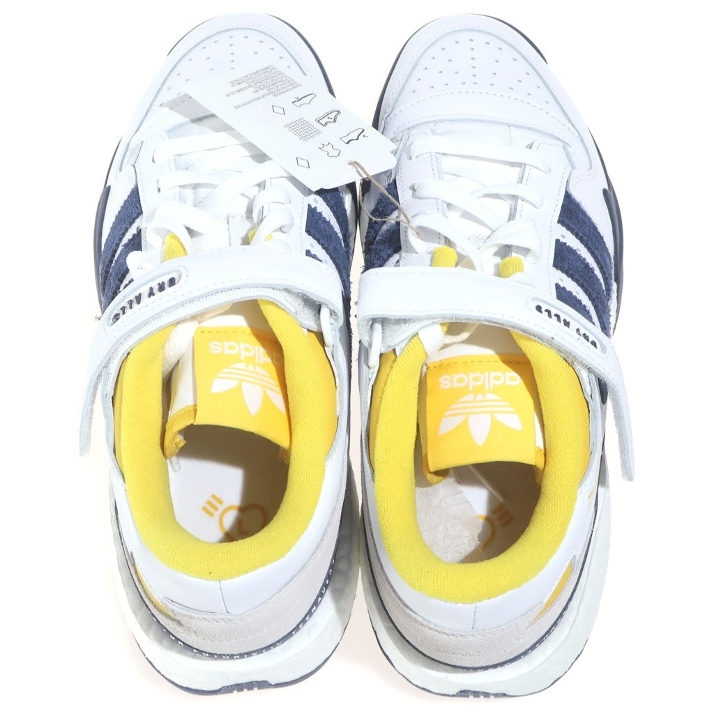 adidas(アディダス) ×HUMAN MADE CONSORTIUM FORUM LOW ヒューマンメイド コンソーシアム フォーラム ローカット スニーカー ホワイト/ネイビー US8.5/26.5cm S42975