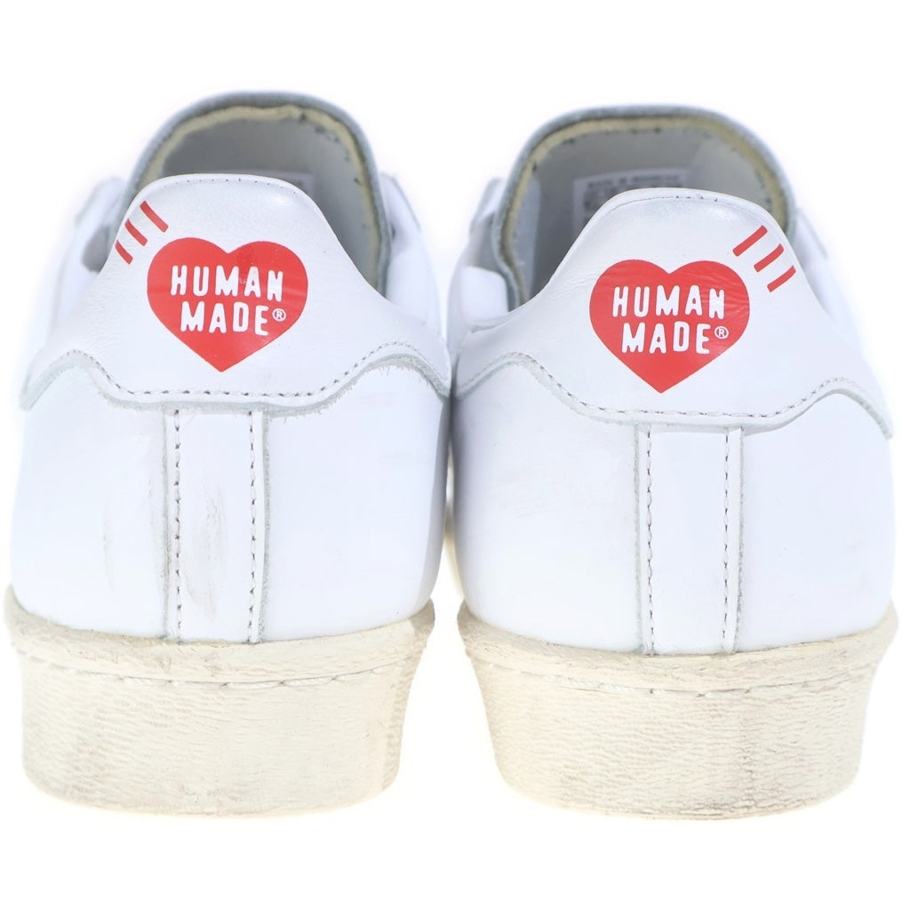 adidas(アディダス) ×HUMAN MADE SUPERSTAR 80S ヒューマンメイド スーパースター ローカットスニーカー ホワイト US8.5/26.5cm FY0730