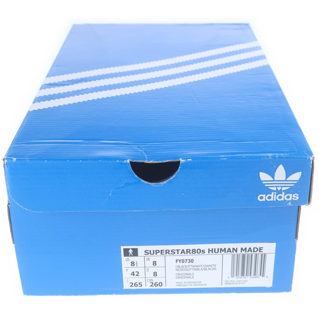 adidas(アディダス) ×HUMAN MADE SUPERSTAR 80S ヒューマンメイド スーパースター ローカットスニーカー ホワイト US8.5/26.5cm FY0730