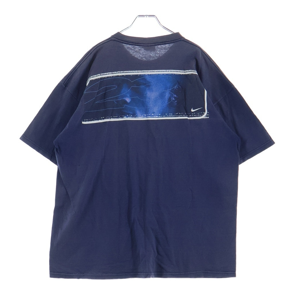 NIKE(ナイキ) 90S VINTAGE AIR JORDAN MAESTRO ヴィンテージ エアジョーダン マエストロ 両面プリント クルーネック 半袖 Tシャツ カットソー ネイビー