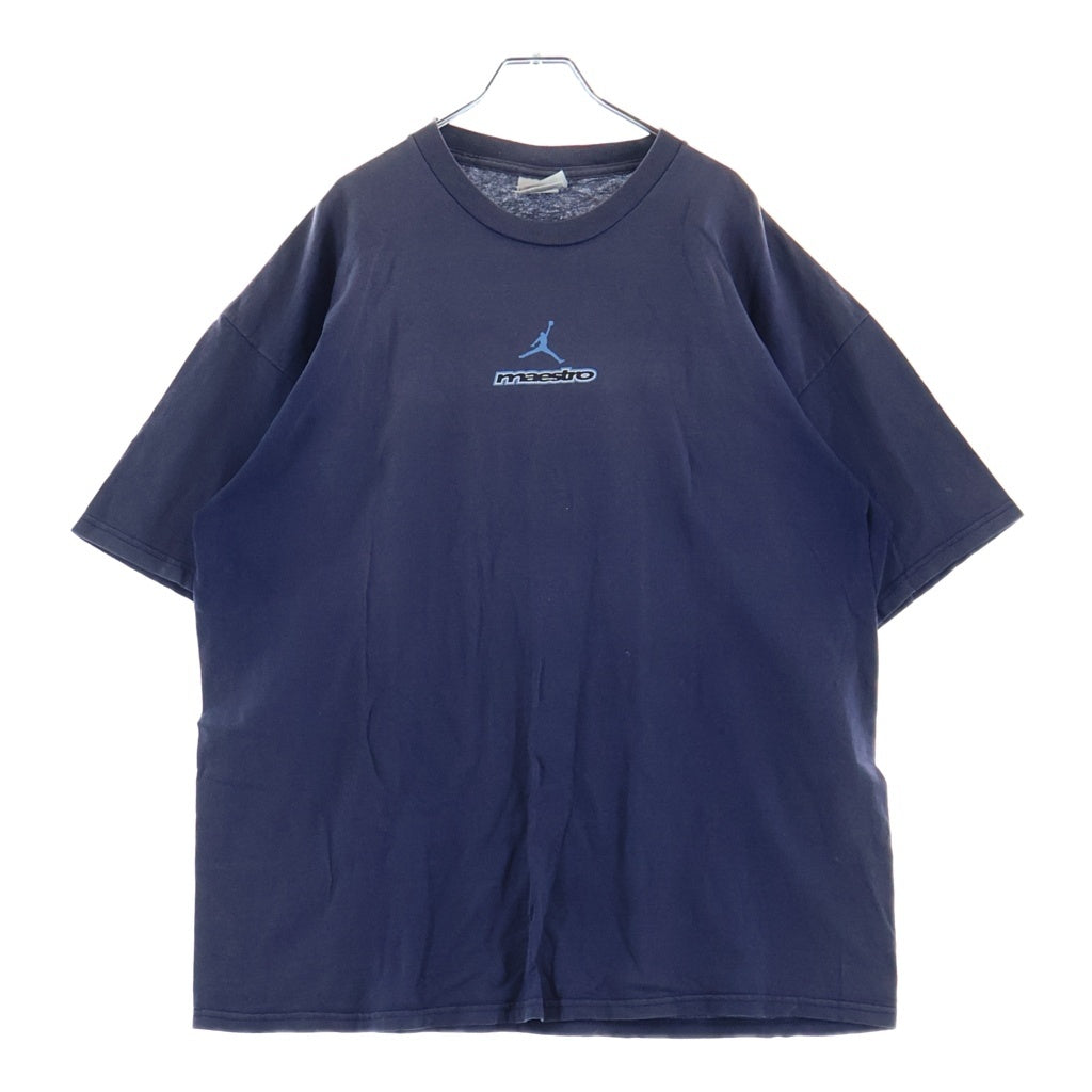 NIKE(ナイキ) 90S VINTAGE AIR JORDAN MAESTRO ヴィンテージ エアジョーダン マエストロ 両面プリント クルーネック 半袖 Tシャツ カットソー ネイビー