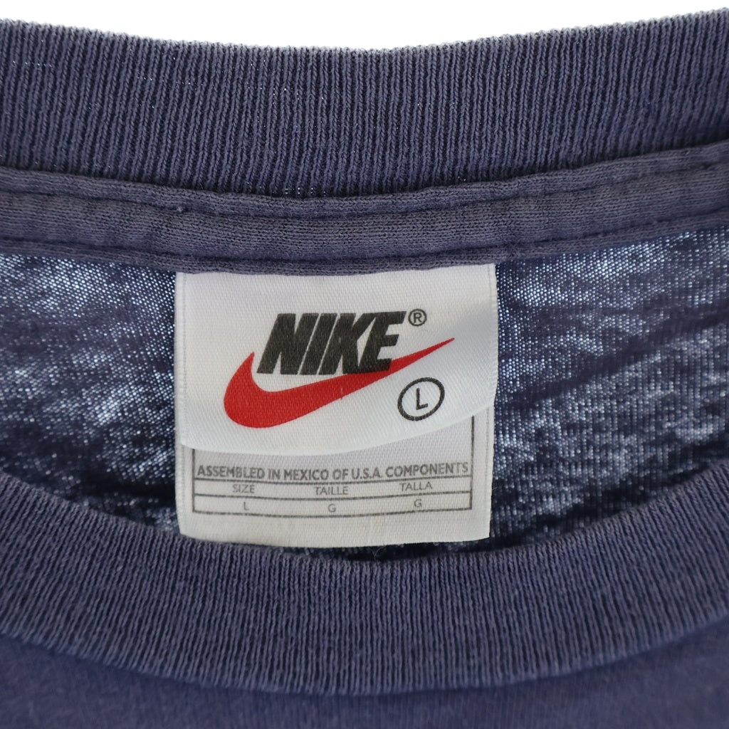 NIKE(ナイキ) 90S VINTAGE AIR JORDAN MAESTRO ヴィンテージ エアジョーダン マエストロ 両面プリント クルーネック 半袖 Tシャツ カットソー ネイビー