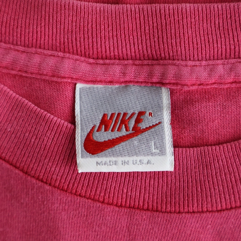 NIKE(ナイキ) 90S VINTAGE AIR JORDAN ヴィンテージ エアジョーダン フロントプリント クルーネック 半袖 Tシャツ カットソー レッド