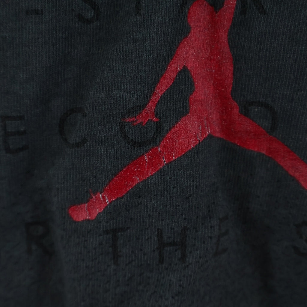 NIKE(ナイキ) JORDAN ジョーダン 総柄 ロゴプリント クルーネック 半袖 Tシャツ カットソー ブラック