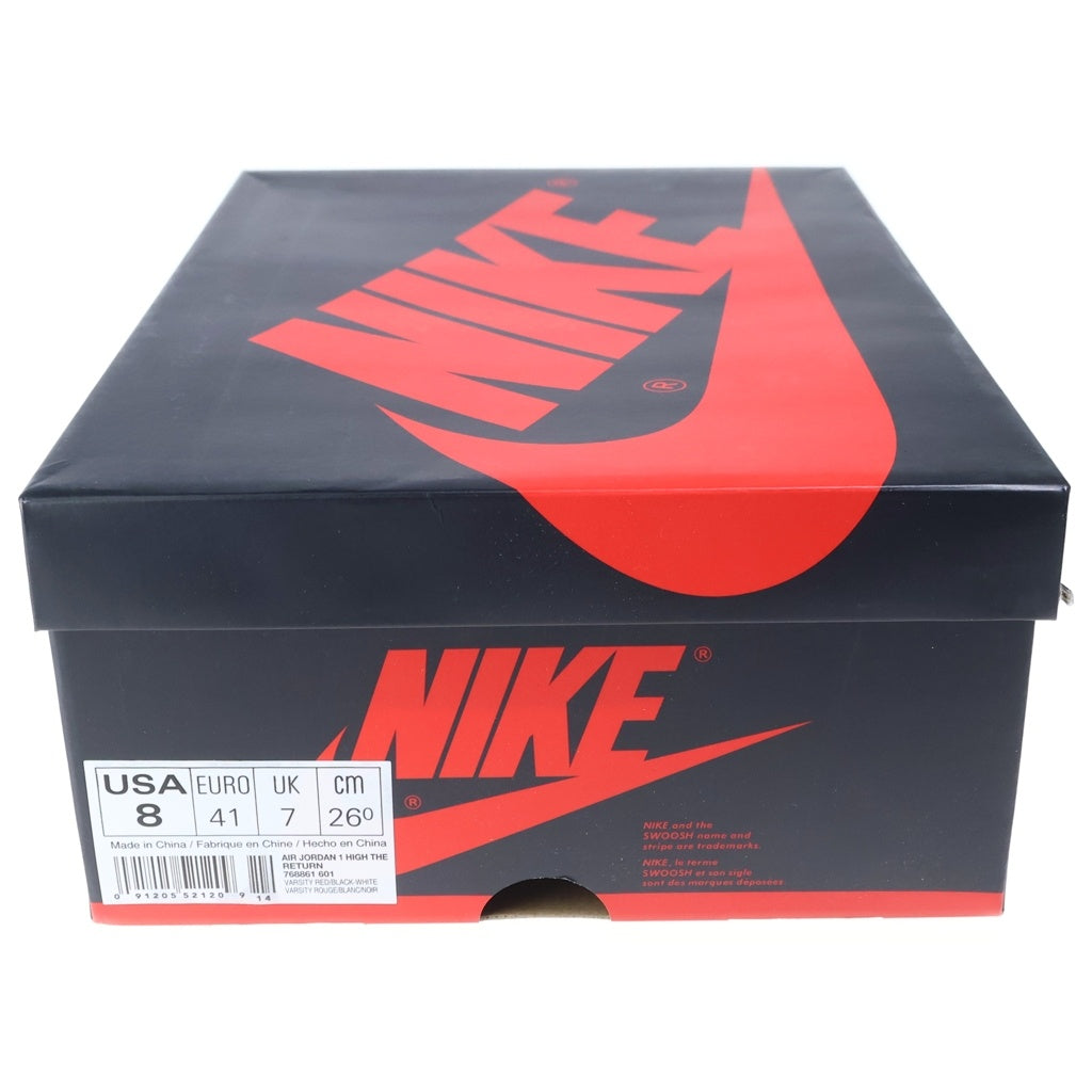 NIKE(ナイキ) 【鑑賞用2015年製】AIR JORDAN 1.5 HIGH THE RETURN エアジョーダン1.5 ハイザリターン シカゴ ハイカットスニーカー レッド/ホワイト US8/26cm 768861-601