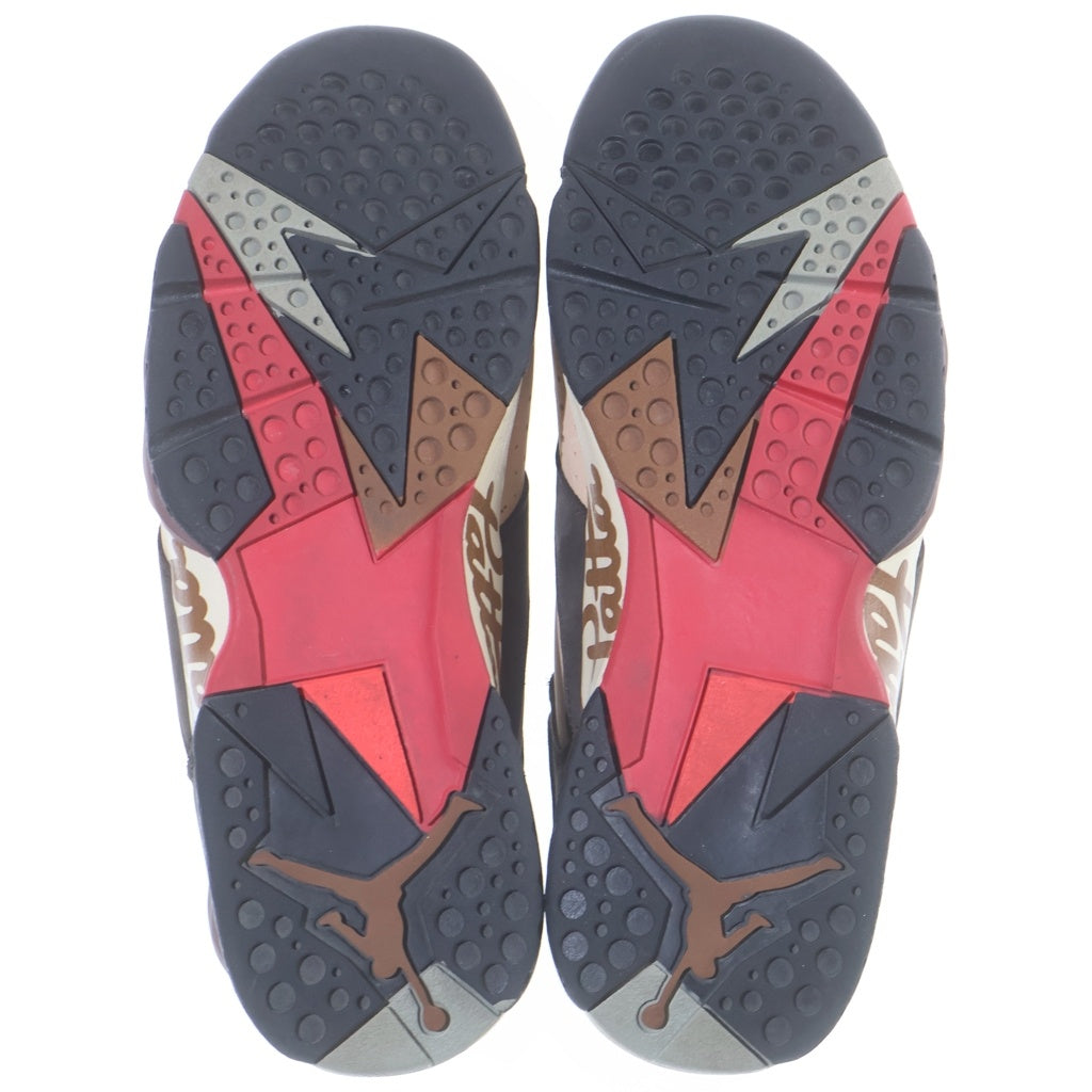 NIKE(ナイキ) ×Patta AIR JORDAN RETRO PATTA エア ジョーダン 7 レトロ パタ ハイカットスニーカー ブラウン/レッド US10/28cm AT3375-200
