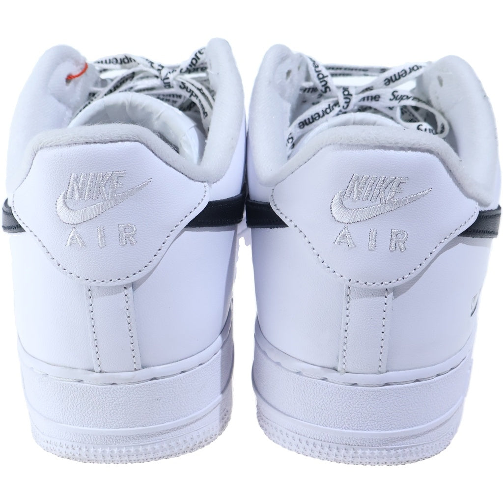 NIKE(ナイキ) ×SUPREME AIR FORCE 1 LOW WHITE BLACK シュプリーム エアフォース ブラック ローカットスニーカー ホワイト US12/29cm CU9225-102