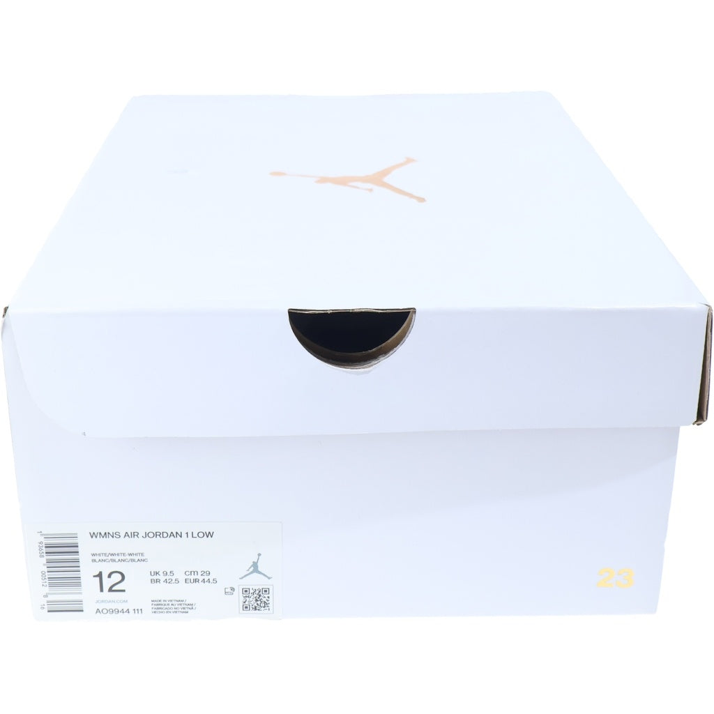 NIKE(ナイキ) WMNS AIR JORDAN 1 LOW WHITE エアジョーダン ローカットスニーカー ホワイト US12/29cm AO9944-111