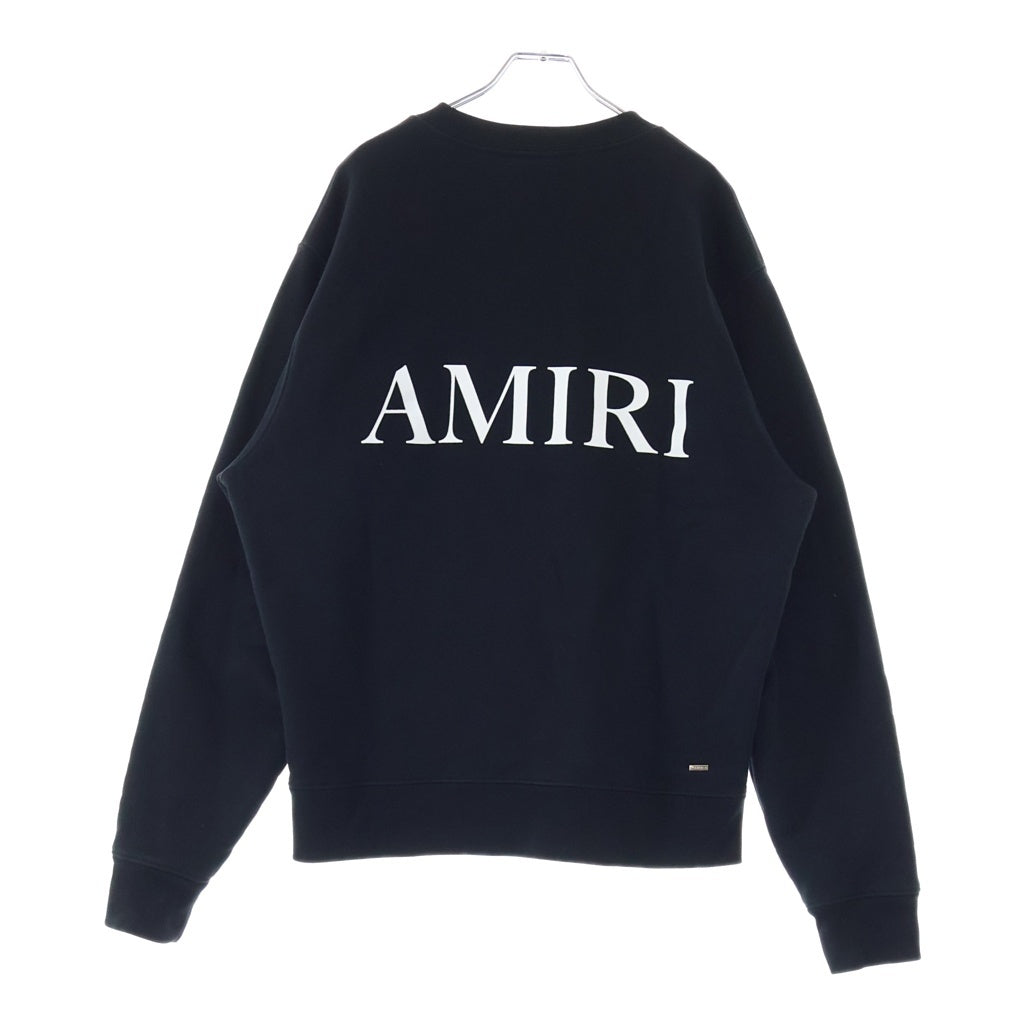 AMIRI(アミリ) MA CORE LOGO CREWNECK コアロゴ プルオーバー クルーネック スウェット トレーナー ブラック AMJYCW1038