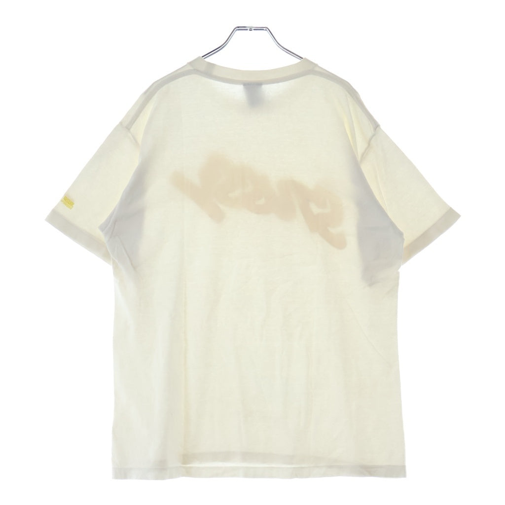 STUSSY(ステューシー) 00S OLD WTAPS ダブルタップス USA製 紺タグ ロゴプリント クルーネック 半袖Tシャツ カットソー ホワイト